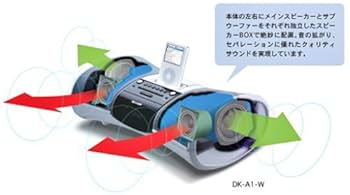 (未使用･未開封品)　SHARP ドッキングオーディオシステム iPODドック搭載オーディオ CDプレーヤー AM/FMチューナー搭載 ホワイト系 DK-A10CD-W sdt40b8 Amazon.co.jp: SHARP ドッキングオーディオシステム iPODドック